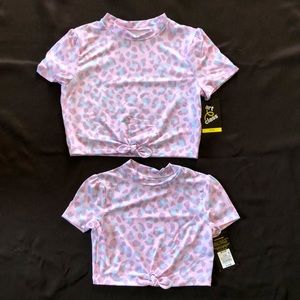 2pc Art class cropped top💜